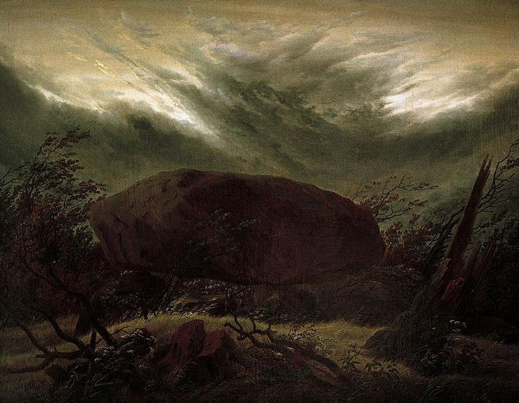 Caspar David Friedrich Hunengrab im Herbst oil painting image